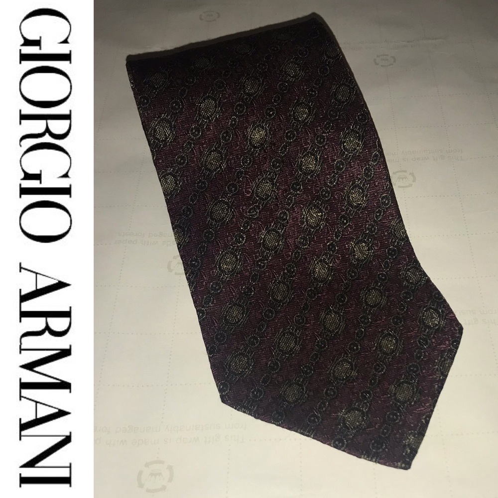 Giorgio Armani tie mens designer necktie